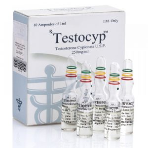 Testosterone Cypionate 250mg 10ml vial
